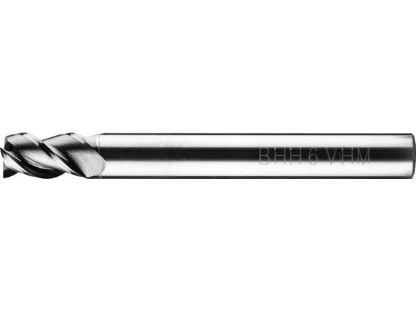 Baildon DIN 6527 K FWP3A 6mm hardmetallfreser, VHM TiAlN, Z3, 54-7mm