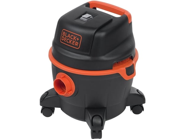 Black & Decker BXVC15PE, 1200 W, Tørr & våt, 15 l, Filtrering, 73,6 dB, Svart, Oransje