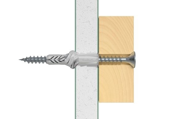 UX R 10X60 nylonpluggar med krage - (25 st.)