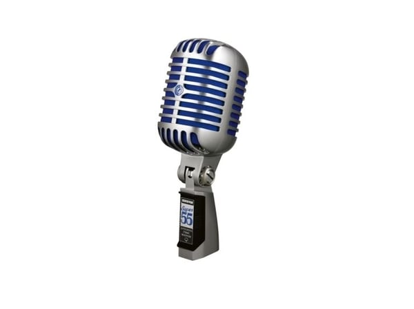 Shure SUPER55, Studiomikrofon, -53 dB, 60 - 17000 Hz, 290 O, 150 O, Koblet med ledninger (ikke trådløs)