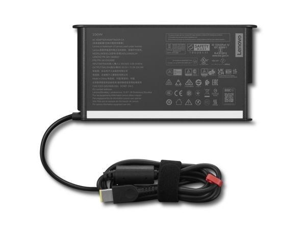 Lenovo ThinkCentre - Strømadapter - AC 100-240 V - 230 Wh - svart
