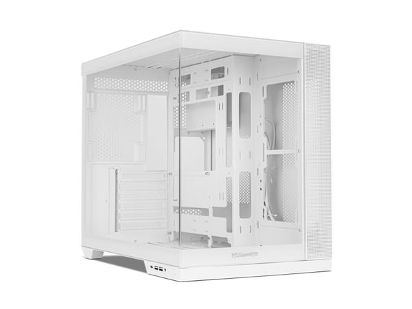NOX Hummer Astra Neo White, Midi Tower, PC, Hvit, ATX, ITX, Micro ATX, SPCC, Stål, Herdet glass, Spilling