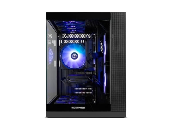 NOX Hummer Astra Neo Black, Midi Tower, PC, Sort, ATX, ITX, Micro ATX, SPCC, Stål, Herdet glass, Spilling