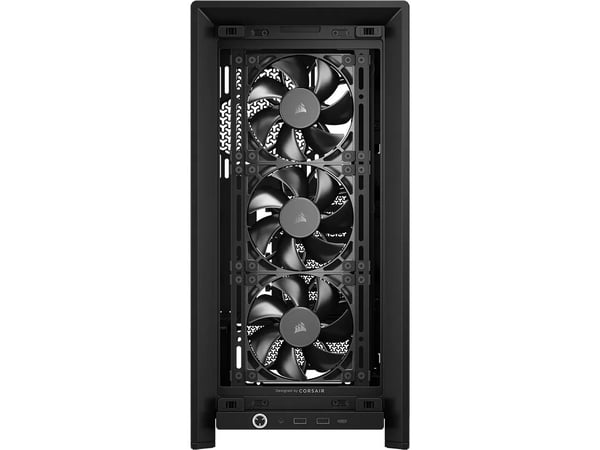 CORSAIR FRAME 4000D RS - Midi-tårn gaming - utvidet ATX (E-ATX) - sidepanel med vindu (herdet glass) - ingen strømforsyning (ATX) - svart - USB/lyd