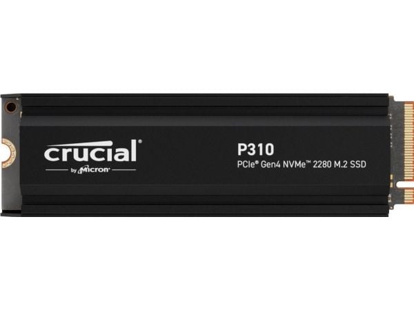 Crucial P310 - SSD - 2 TB - intern - M.2 2280 - PCIe 4.0 x4 (NVMe) - integrert kjøle