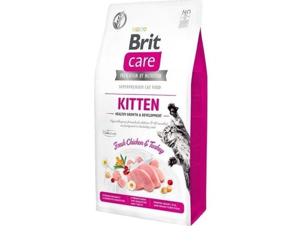 Brit Care Cat GF Kitten Healthy Growth+Development 2kg