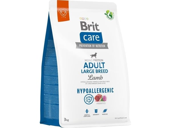 Brit tørrfôr til hund Hypoallergenic Adult Large Breed Lam 3 kg