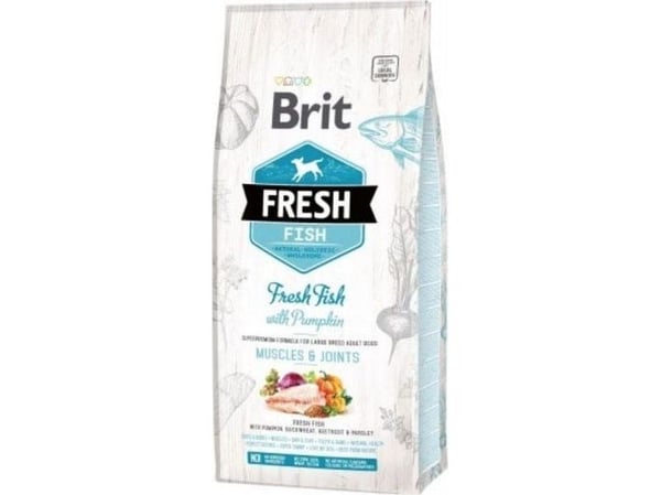 Brit Fresh Fish with Pumpkin Adult Large Muscles & Joints, Adult (animal), Fisk, 12 kg