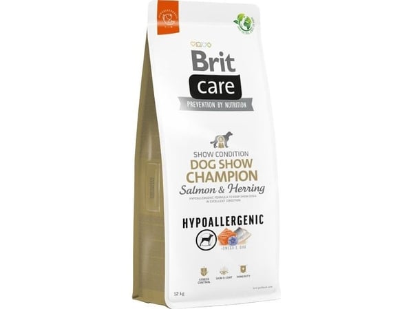 Brit Care Dog Hypoallergenic Dog Show Champion, Salmon&Herring,12 kg