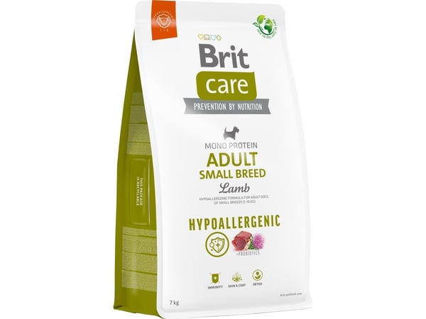 Brit Hypoallergen lam- og risfôr for voksne hunder opptil 10 kg - 7 kg pakke