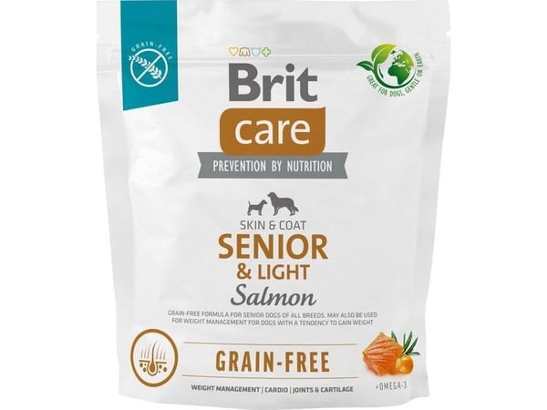 Brit BRIT CARE Grain-free Senior & Light Laks 1 kg