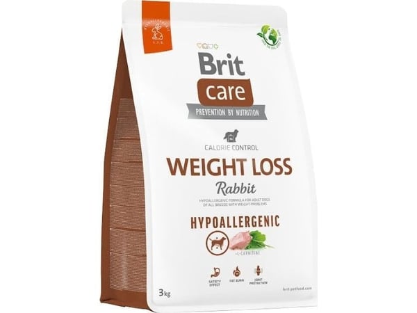 Brit Care Dog Hypoallergenic Weight Loss, Rabbit, 3 kg