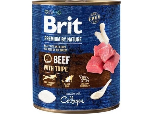 Brit Brit Premium By Nature Beef & Tripe boks 800g