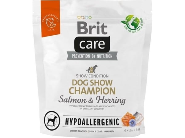 Brit Care hypoallergen hund show champion 1 kg