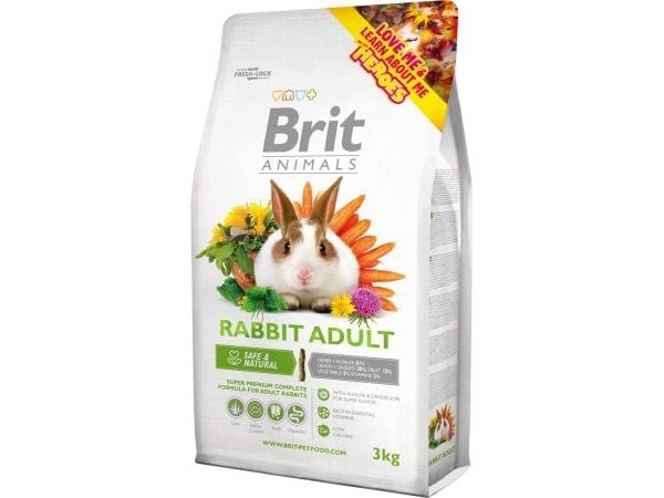 BRIT Animals ruoka aikuisille kaneille 3kg