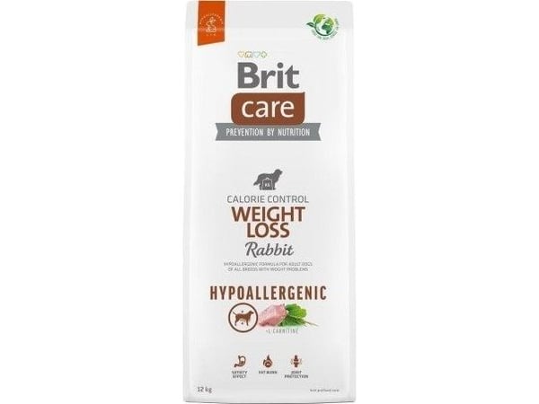Brit Care Dog Hypoallergenic Weight Loss, Rabbit, 12 kg
