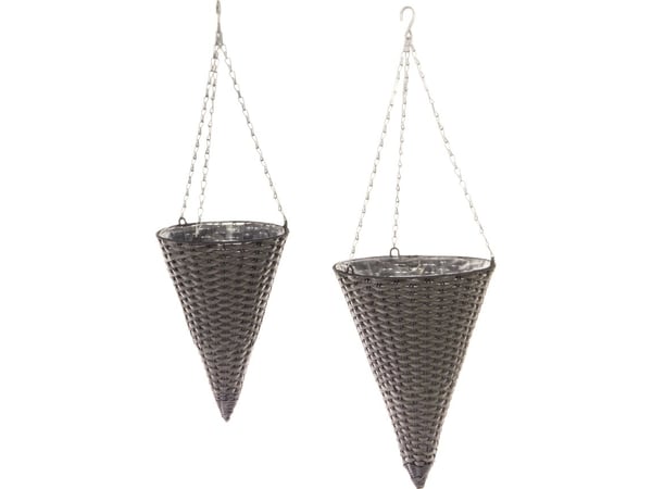 4Living potte/vase Onikso kugis, 2 stk. sett