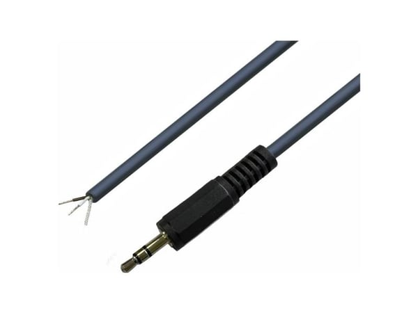 BKL Electronic 1101052, 3.5mm, Hankjønn, 1,8 m, Svart