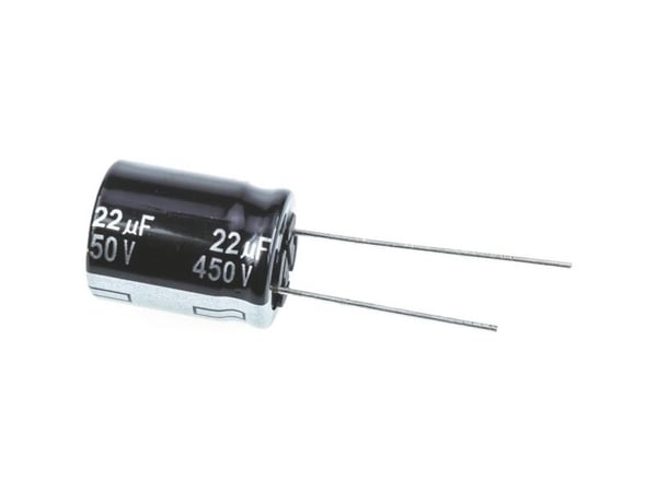 Panasonic EEU-EE2W220S elektrolyttkondensator radial 7,5 mm 22 µF 450 V 20 % Ø 16 mm