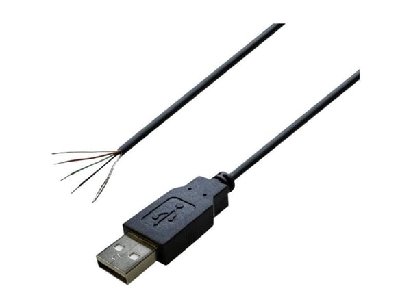BKL Electronic 10080109, 1,8 m, USB A, USB 2.0, Musta
