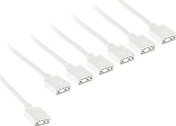 Kolink ARGB 1-6 jakokaapeli - 30cm, baltat
