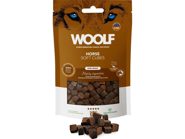 WOOLF Woolf Soft Cubes monoprotein hest 100g