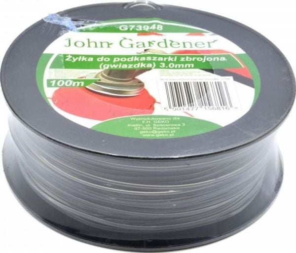 Geko ZYLKA til trimmer ZBROJONA (stjerne) 3,0 mm x 100 m (20) G73948