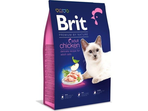 Brit tørrfôr Premium Adult med kylling 0,3 kg