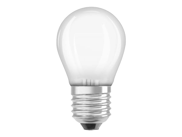OSRAM LED STAR - LED-filamentlyspære - form: P40 - mattslipt finish - E27 - 4 W (ekvivalent 40 W) - klasse E - kjølilg hvitt lys - 4000 K