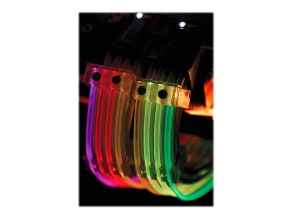 Lian Li Strimer 8pin - Strømforlengelseskabel - 8-pins PCIe-strøm (6+2) (hann) til 8-pins PCIe-strøm (6+2) (hunn) - 30 cm