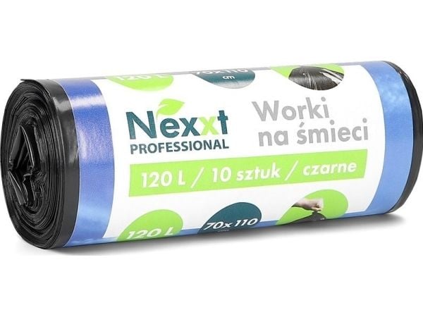 NEXXT Jätesäkit Nexxt 120L LDPE sort (10)