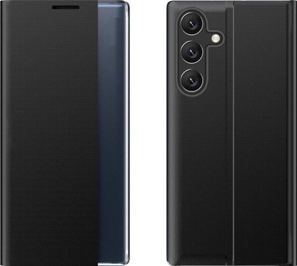 New Sleep-etu i flipcover med stativfunksjon til Samsung Galaxy A26 - svart