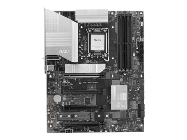 MSI PRO B860-P WIFI - Hovedkort - ATX - LGA1851-sokkel - B860 Chipset - USB 3.2 Gen 2, USB 3.2 Gen 1 - 5 Gigabit Ethernet, Wi-Fi 7 - innbygd grafik...