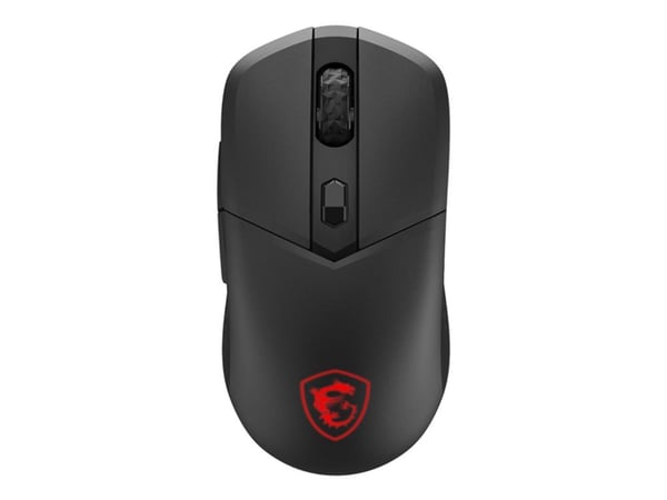 MSI VERSA 300 - Mus - ergonomisk - optisk - 6 knapper - trådløs, kablet - 2.4 GHz, Bluetooth 5.3, USB