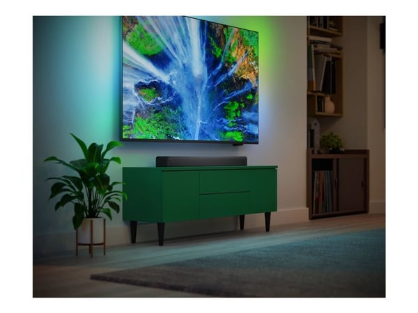 Philips TAB5109 - Lydplanke - for hjemmeteater - 2.0-kanal - trådløs - Bluetooth - Appstyrt - 60 watt - mørk grå
