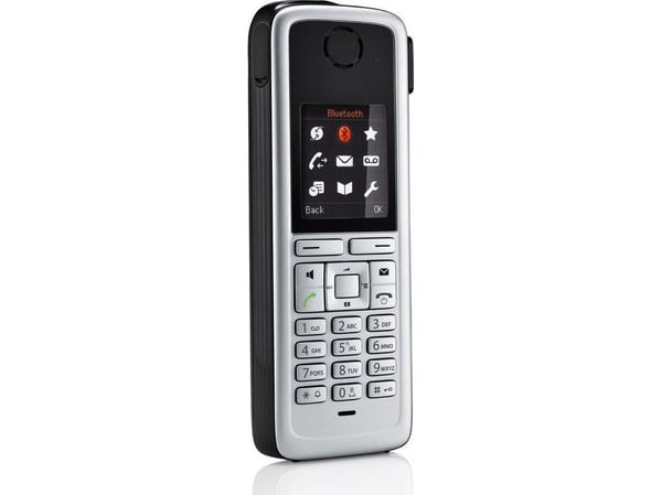 Unify OpenStage M3 Plus - Trådløst ekstra håndsett - med Bluetooth-grensesnitt - DECT - svart, sølv