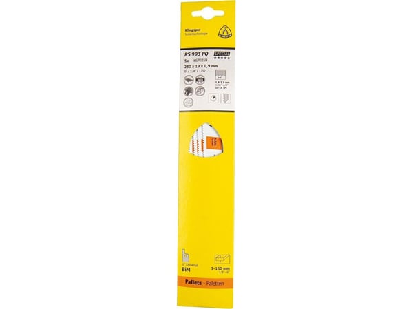 Klingspor 670359 bajonettsagblad lengde 210 mm 5 stk
