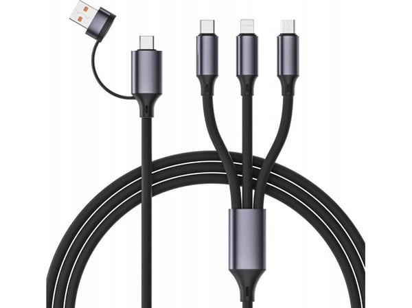 Cablexpert Premium - Kun lade-kabel - USB, USB-C hann til Micro-USB type B, Lightning, USB-C hann - 1.5 m - 4-in-1
