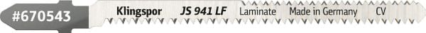 KLINGSPOR stikksagblad 100x5x1,45 mm JS 941 LF /5 stk