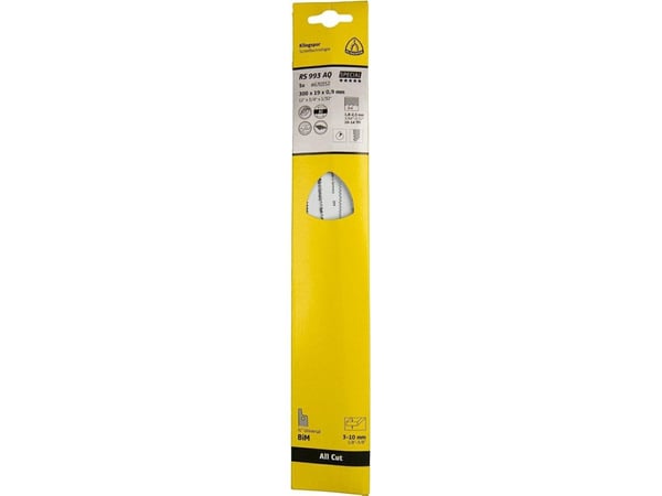 KLINGSPOR sagblad til sabelsag 300x19x0,9 mm RS 993 AQ /5 stk.