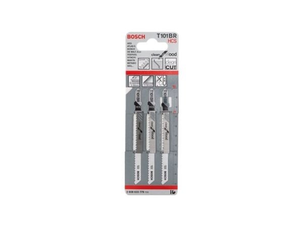 Bosch Clean for Wood - Stiksavklinge - 100 mm - T101BR - 2608630014 - 5 stk.