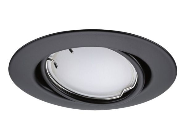Paulmann Base, Innsunket spotlight, 1 ampuller, LED, 14,7 W, 6500 K, Sort