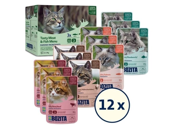 Bozita Pouch HiG Multibox Meat & Fish Menu