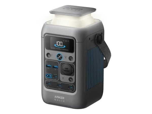 Anker SOLIX C300X DC - Bærbar strømstasjon - DC 11 - 28 / 5 / 9 / 15 / 20 / 28 V - 300 watt - litium-jernfosfat - 90000 mAh - 288 Wh - Wi-Fi, Bluet...