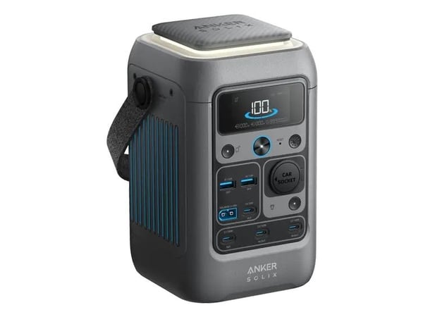 Anker SOLIX C300X DC - Bærbar strømstasjon - DC 11 - 28 / 5 / 9 / 15 / 20 / 28 V - 300 watt - litium-jernfosfat - 90000 mAh - 288 Wh - Wi-Fi, Bluet...