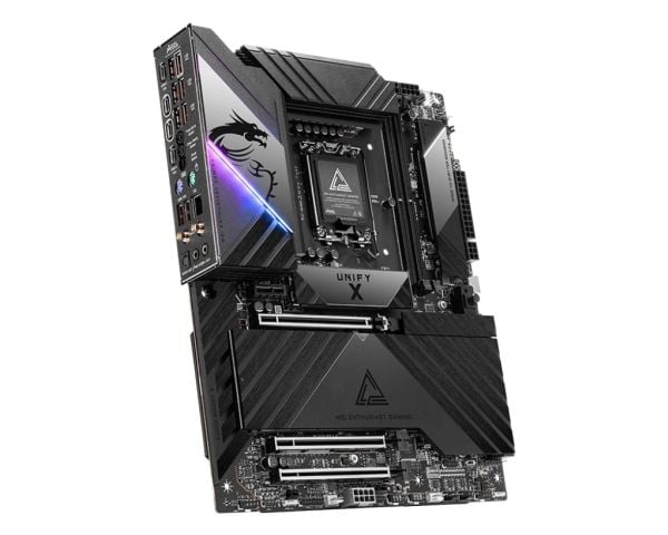 MSI MEG Z890 UNIFY-X - Hovedkort - ATX - LGA1851-sokkel - Z890 Chipset - USB-C 3.2 Gen 2x2, USB 3.2 Gen 1, USB 3.2 Gen 2, USB-C 3.2 Gen2 - 5 Gigabi...
