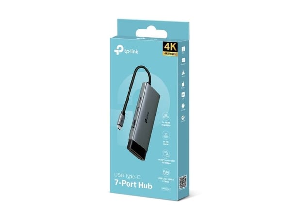 TP-Link UH7020C, USB 3.2 Gen 1 (3.1 Gen 1) Type-C, HDMI, USB 3.2 Gen 1 (3.1 Gen 1) Type-A, USB 3.2 Gen 1 (3.1 Gen 1) Type-C, MicroSD (TransFlash), ...