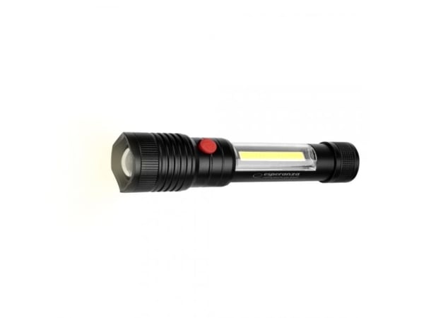 Esperanza Apate, Lommelykt, Sort, Knapper, LED, 2 lamper, 3 W