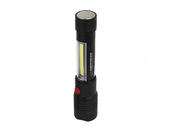 Esperanza Apate, Lommelykt, Sort, Knapper, LED, 2 lamper, 3 W