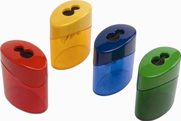 Blyantspidser Linex med automatisk lukning ass. farver (stk.)